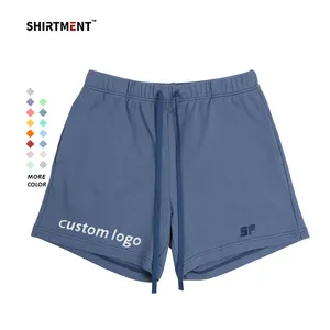 Mens 5 Inch Thể Thao Đồng Bằng Phòng Tập Thể Dục Chạy Giản Dị Baggy Hai Lớp Quần Short Thời Trang Phố Quần Cho Nam Giới Sang Trọng Cotton