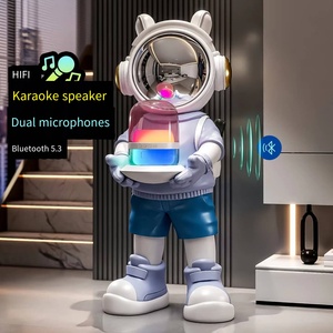 Modelo de Astronauta Aterrizando, <span class=keywords><strong>Adornos</strong></span> de Resina con Música y Tecnología para Sala de Estar, Hotel, Inauguración de Tienda, Regalo de Inauguración de Casa, Decoraciones - Product Image 5