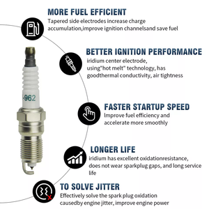 Xe cuộn dây đánh lửa + 6 Iridium bugi + Dây 1f2u12029ac cho Ford F-150 E-150 Mustang Ranger thủy ngân 3.0L 3.8L 4.2L FD-498 - Product Image 4