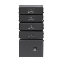 Sistem Speaker Line Array Neodymium Ganda 18 Inci Laris Manis, Impedansi 8 Ohm Pasif untuk Pertunjukan Panggung Luar Ruangan