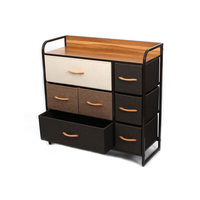 Personnalisé 5L-612 Populaire ClothingStorage Commode 7 Tiroirs Commode Chambre À Coucher Meubles En Bois