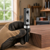 Miaorui Fraise à défoncer à roulement à billes de 8 mm, avec plaquettes en carbure indexables, pour le travail du bois, outil CNC