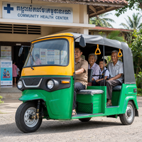 Tricycle électrique, moteur 4000W, longueur de carrosserie 2690mm, empattement 2030mm, pour l'Asie du Sud-Est, transport stable de passagers, fournisseur pour concessionnaires