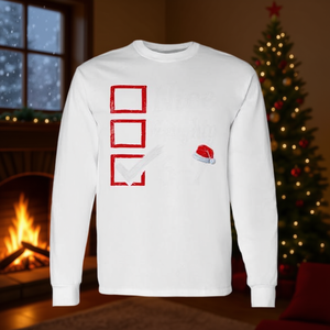 Camiseta de manga larga Nice Naughty 67 Christmas Meme Tri Blend con diseño Xmas Brain Rot - Product Image 3