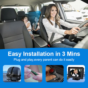 Moniteur Bébé YB-403CA-C à Vision Nocturne Infrarouge Compacte 4,3 Pouces pour Siège Arrière & Surveillance d'Animaux Domestiques – Vue Sûre - Product Image 4