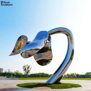 Tùy chỉnh thực hiện Hung Dữ rồng thép không gỉ điêu khắc thiết kế mới khổng lồ kim loại động vật tượng đánh bóng đúc cảnh quan thành phố - Product Image 4