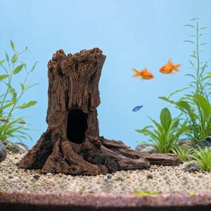 Décoration d'aquarium PKY : Ornement paysager en résine en forme de bus-car pour cachette de poissons et crevettes - Product Image 4