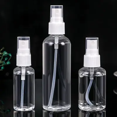 Cosmetic Pocket Empty Fine Water Mist Continuous Sanitizer Bottle Sprayer 50ml Mini Small Plastic Mist Spray Bottle