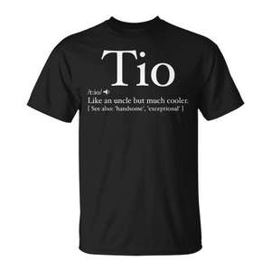 T-shirt Tio Definition pour oncle espagnol, cadeau pour la fête des pères - Product Image 1