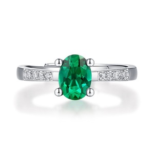 925 argent Sterling luxe laboratoire cultivé diamant cubique zircone émeraude taille émeraude pierre éternité anneaux mariage bande mariée bijoux - Product Image 1