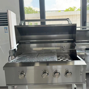 Parrilla de barbacoa de gas propano de 3 quemadores infrarrojos, herramientas de barbacoa de última tecnología disponibles con carrito - Product Image 1