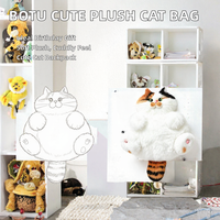 Sac à dos en peluche chat mignon et petit, sac de simulation, poupée, cadeau d'anniversaire