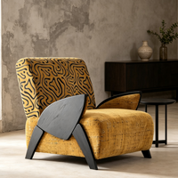 Fauteuil de salon moderne en tissu doux et confortable, fauteuil de détente, fauteuil simple durable et écologique pour le bureau, la chambre à coucher