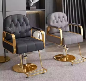 Sillón de Barbería y Salón de Belleza Giratorio, Ajustable, de Cuero de Lujo, Diseño Moderno para Estilistas y Tatuadores - Product Image 5