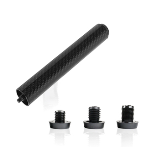 Extensión de Taco de Billar de Fibra de Carbono de 8 Pulgadas con Tornillo Trasero y Parachoques para Tacos de Snooker y Billar Predator/Mezz/How/JF/Universal - Product Image 1