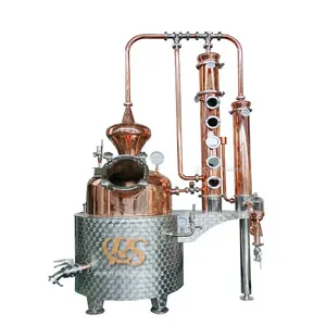 100 liter Hot sale Rain Star factory distillery alcohol distillery copper pot still apparatus for making vodka