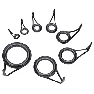 Kit de réparation de pointe supérieure de <span class=keywords><strong>canne</strong></span> à pêche embouts de <span class=keywords><strong>canne</strong></span> à pêche de <span class=keywords><strong>remplacement</strong></span> embouts de Guide d'<span class=keywords><strong>anneau</strong></span> en céramique en acier à haute teneur en carbone - Product Image 1