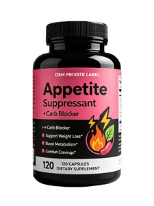 Capsules OEM Coupe-Faim et Bloqueurs de Glucides, 120 gélules, Favorisent la Perte de Poids, Stimulent le Métabolisme et Réduisent <span class=keywords><strong>les</strong></span> Fringales - Product Image 1