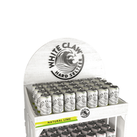 Nouvel arrivage : Présentoir de sol moderne en bois de bouleau pour bouteilles de bière et de boissons, idéal pour les supermarchés
