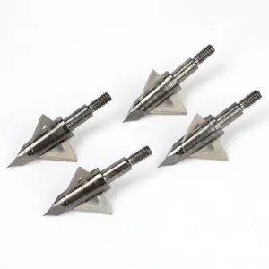 Punte per Frecce da Tiro con l'Arco 100 Grani 125 Grani con 3 Lame, Punte Broadhead per <span class=keywords><strong>Caccia</strong></span>, Punte a Vite per Frecce - Product Image 4