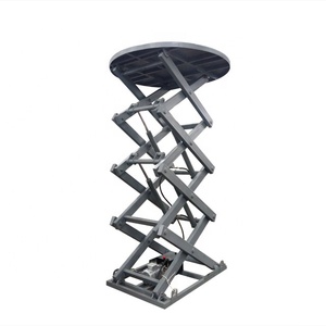 Plataforma Elevadora Hidráulica Giratoria Tipo Tijera para Eventos, Podio Giratorio con Protección de Sobrecarga de Voltaje DC/AC - Product Image 1