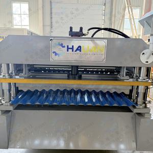 Équipement de production de panneaux de toiture à joint debout ondulé, machine de formage à froid entièrement automatique pour toiture ondulée - Product Image 2