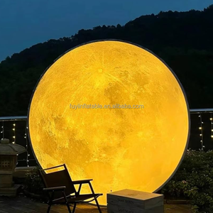 Globo Lunar Inflable Gigante con Iluminación LED Personalizada a Todo Color, <span class=keywords><strong>Luna</strong></span> Inflable para Decoración de Fiestas o Eventos - Product Image 4
