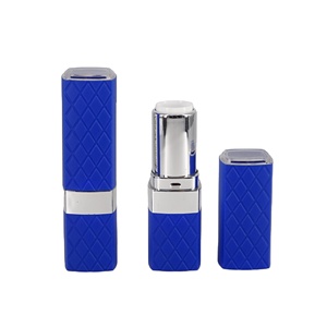 Wholesale Fashion Design Rhombic Grid Square Lipstick Custom Color ABS Lipstick Container Tube Packaging Case - Product Image 3