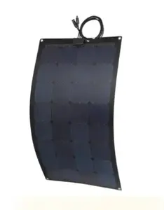 单声道半柔性太阳能背面接触可滚动太阳能电池板100w，用于RV，船用，大篷车