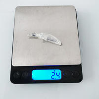 Mini-objets japonais 2,4 g 5 cm, petit appât vierge pour peinture DIY à changement de couleur, leurre