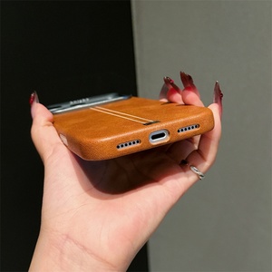 เคสโทรศัพท์หนัง PU คุณภาพสูงแบบแม่เหล็กสำหรับ iPhone 17 13 14 15 16 Pro Max พร้อมปุ่มสัมผัสกล้อง ป้องกันฝาหลัง - Product Image 5