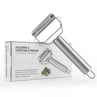 Hete Verkoop Duurzaam Roestvrij Staal 2-In-1 Multifunctionele Aardappelschiller Keukengereedschap