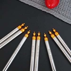 <span class=keywords><strong>Palillos</strong></span> chinos de acero inoxidable, Grado Alimenticio, <span class=keywords><strong>para</strong></span> Festival, regalo, recuerdos, 304 - Product Image 6