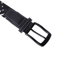 Service OEM, ceinture tissée plate pour hommes, design personnalisé de haute qualité, fournisseur de ceintures en toile tendance