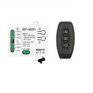 <span class=keywords><strong>Telecomando</strong></span> Wireless Universale RF433MHz con 2 Pulsanti e Ricevitore a 2 Canali, Portata 50M, DC 12V/24V AC12-36V per Garage - Product Image 4