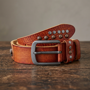 Ceinture unisexe réglable en cuir de vachette véritable avec boucle carrée en acier imprimée, étanche, 3,8 cm, modèle NA232 BS INTERNATIONAL - Product Image 1
