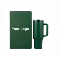 Boîte en papier kraft avec logo personnalisé pour gobelets à café de voyage 20/30/40 oz, gobelet de voiture, boîte cadeau haut de gamme, emballages en carton rigide
