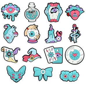 Accesorios Populares para Zapatos, Estilo Halloween, Taza de Café, Clips de PVC para Decorar Zapatos, Dijes de Calavera para Zapatos - Product Image 2