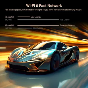 Touyinger Máy chiếu Android ngoài trời full HD 1080P 2000 ansi <span class=keywords><strong>lumens</strong></span> tự động lấy nét tự động Máy chiếu Rạp hát tại nhà LED di động 2G + 32GB - Product Image 5