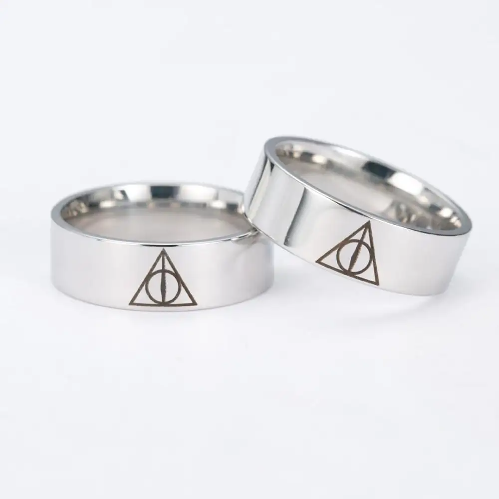 European and American Classic Movies Ring Triangle Ring Titanium Steel Ring
