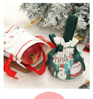 Boîte cadeau pomme Yuglow pour la veille de Noël, sac de bonbons Père Noël, emballage cadeau de Noël