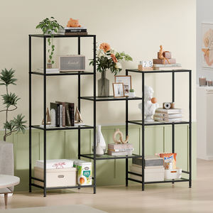 מפעל סיטונאי 4 מדפים מתכווננים להציג מדף אחסון מתכת מדף אחסון למטבח ולסלון סלון - Product Image 6