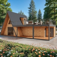 Casas Prefabricadas Resistentes al Viento e Impermeables, Casas Prefabricadas Modulares Móviles, Casa Contenedor de 2 Dormitorios para Hotel