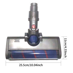 Tête de <span class=keywords><strong>brosse</strong></span> pour <span class=keywords><strong>aspirateur</strong></span> à tapis et sols durs, compatible avec <span class=keywords><strong>Dyson</strong></span> V6 DC58 DC59 DC61 <span class=keywords><strong>DC62</strong></span>, <span class=keywords><strong>brosse</strong></span> à rouleaux turbo avec lumière LED - Product Image 1