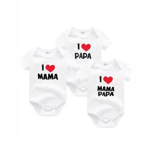 Traje de una Pieza para Bebé Recién <span class=keywords><strong>Nacido</strong></span>, de Algodón Puro Estampado, con Diseño de Conejo, para Padres e Hijos, de Manga Corta, para Escalar - Product Image 1