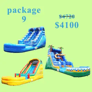 Three package prices collection commercial waterslide inflatable water slide for sale
