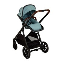 Poussette double de luxe OEM ODM pour jumeaux, bébés et tout-petits, avec plateau de marche, idéale pour les nouveau-nés et les voyages