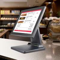 Sistema POS de Pantalla Táctil con Marco en Ángulo Recto para Comercios, Base Plegable, Sistema POS Todo en Uno, PC POS, Sistema de Venta Minorista, Venta al Por Mayor OEM