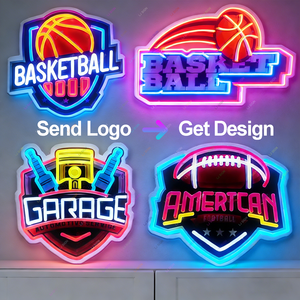 Insegna al Neon Personalizzata con Logo Luminoso a <span class=keywords><strong>LED</strong></span> da Parete per Bar Calcistici, Club, Stadi, Tifosi e Arredamento per Stanze Maschili - Product Image 1