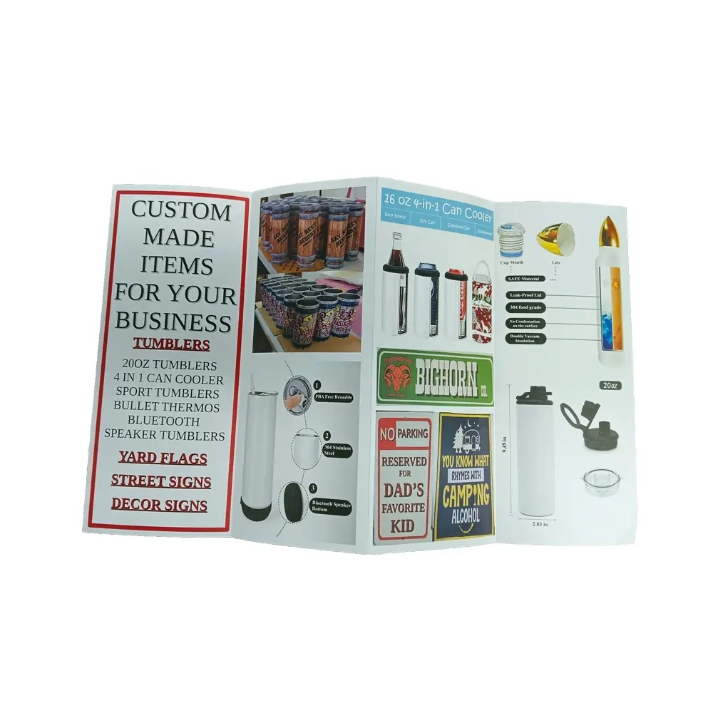 Fabricant de haute qualité Design personnalisé Art Paper Magazine Catalogue Brochure Dépliant Imprimer Flyer